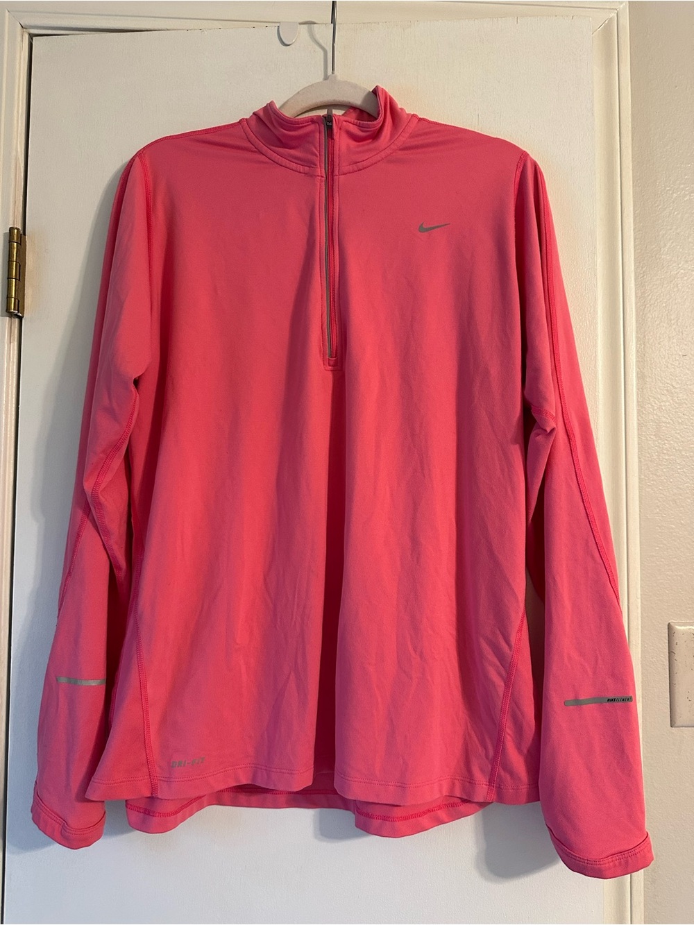 Nike Pink Half-Zip Performance Pullover